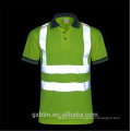 Venta al por mayor de manga corta reflectante Hola Vis Safety Polo Shirt trabajo de construcción alta visibilidad humedad Wicking camiseta